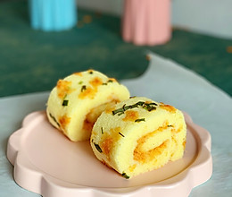 #520，美食撩动TA的心！#葱香肉松蛋糕卷的做法
