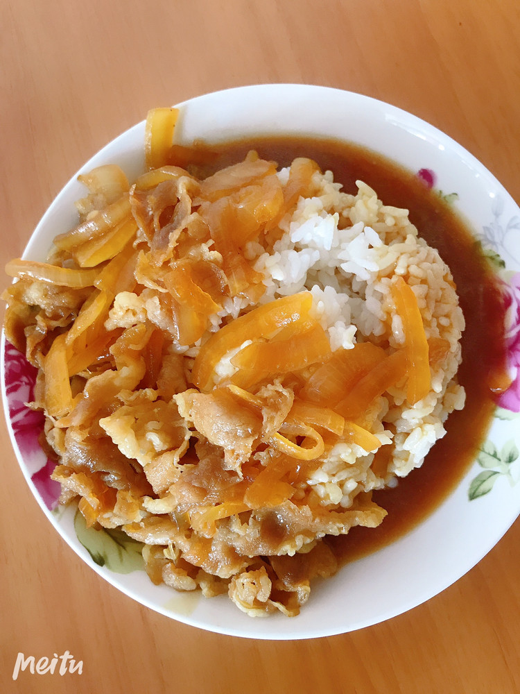日式简易版肥牛饭的做法