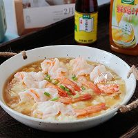 【鲜虾蒸豆腐】蒸一蒸，好吃不上火的做法图解1
