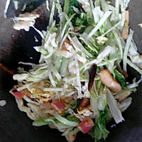 青菜炒米粉的做法图解2