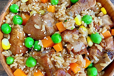 豌豆排骨焖饭