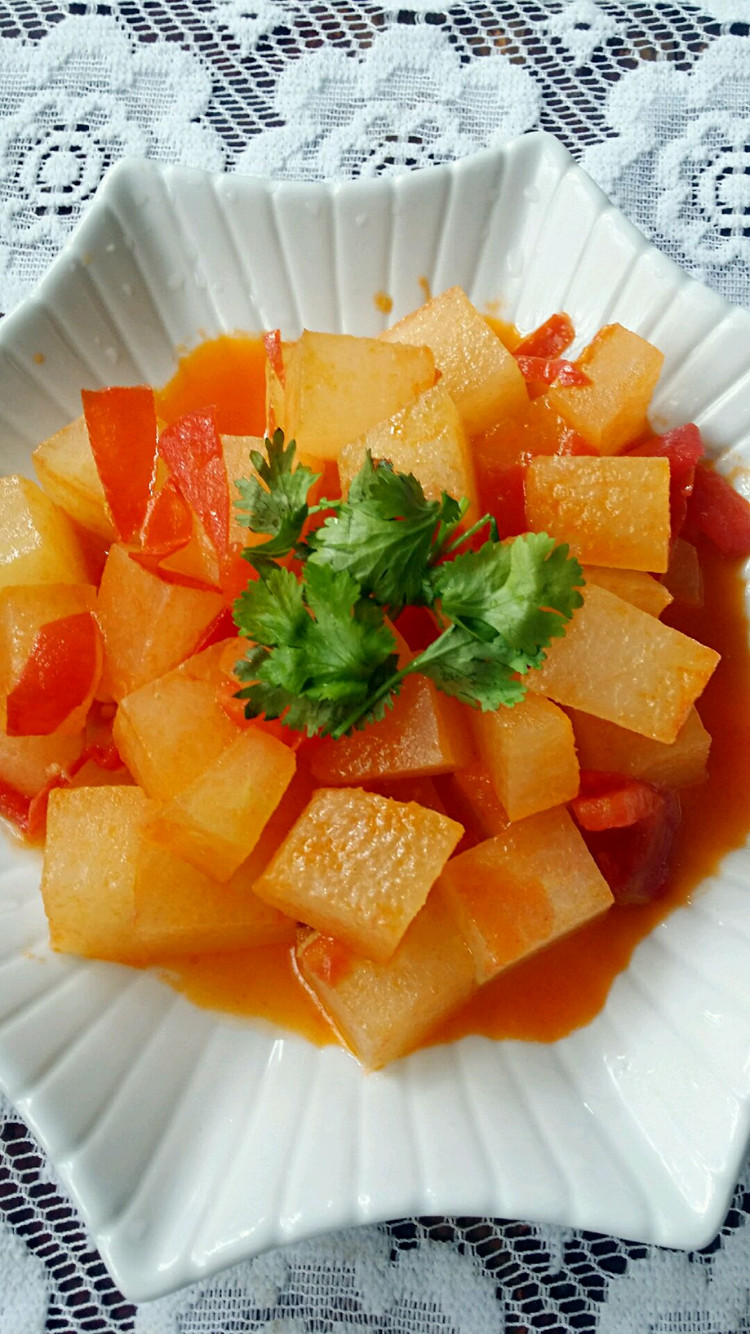 西红柿炒冬瓜的做法