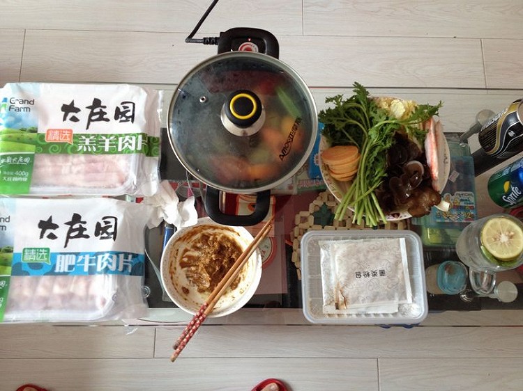 一个人的火锅的做法
