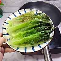 #李锦记旧庄蚝油鲜蚝鲜煮#低脂版蚝油生菜的做法图解3