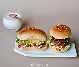 全麦汉堡胚「波兰种」（万能胚汉堡夹一切）的做法