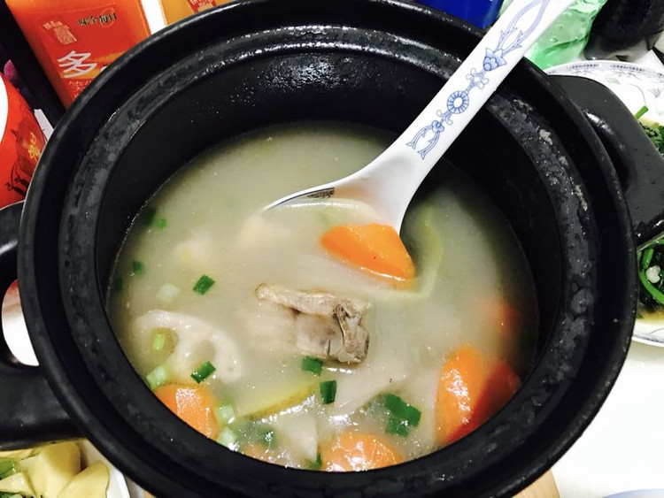 清炖-有机羊排汤的做法