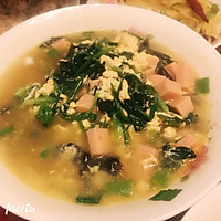 菠菜汤的做法图解1