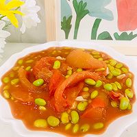 #吃出健康，解决假胖#番茄烧毛豆的做法图解13