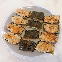 香煎海苔虾饼的做法图解4
