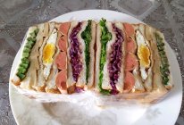 彩虹三明治的做法