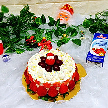 草莓雪人奶油蛋糕#安佳烘焙学校#