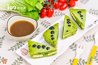 宝宝辅食~【豆腐夹心蛋糕】
