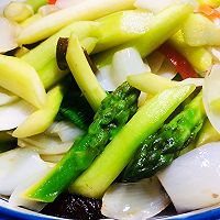 芦笋炒百合的做法图解9