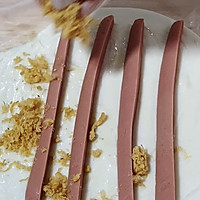 快手早餐～手抓饼吃法2（肉松卷）的做法图解3