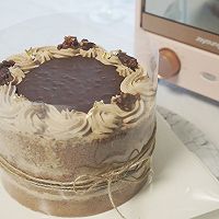 七夕情人节的巧克力蛋糕的做法图解4