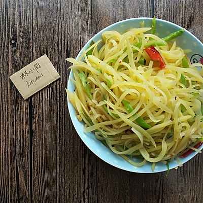 青椒炒土豆丝