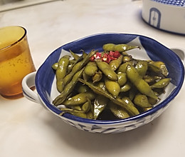 爽口香拌毛豆的做法