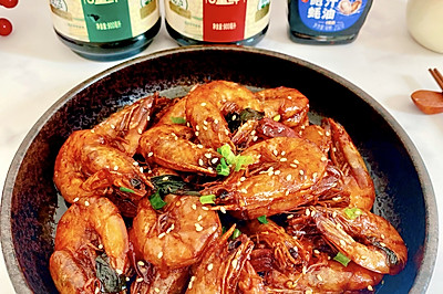 香辣红烧虾