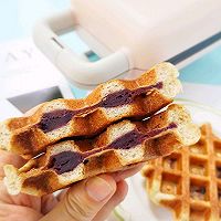 #秋天怎么吃#黑麦紫薯华夫饼的做法图解13