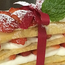 草莓拿破仑蛋糕