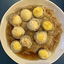 清蒸口蘑鹌鹑蛋