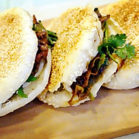 老北京烤饼夹肉#利仁电饼铛，烙烤不翻锅#的做法图解9