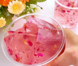 火龙果玫瑰冰粉，冰爽嫩滑中带点花香的做法