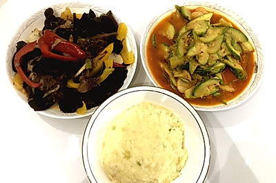 稷米土豆饭