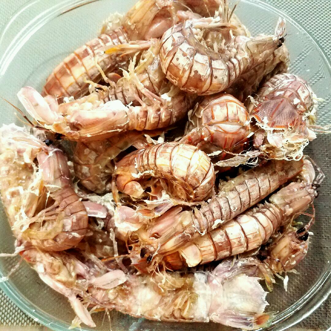 Salted shrimps with skin