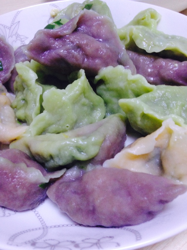 冬至吃饺子-彩色素水饺的做法图解9