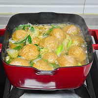 #家乡年味 鲜才够味#面筋塞肉炖白菜的做法图解8