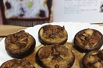 耗油肉沫烤香菇