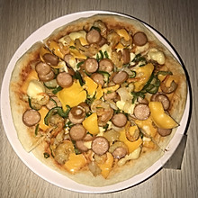 不需烤箱自制快速pizza