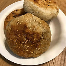 平底锅麻酱和糖烧饼