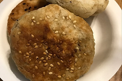 平底锅麻酱和糖烧饼