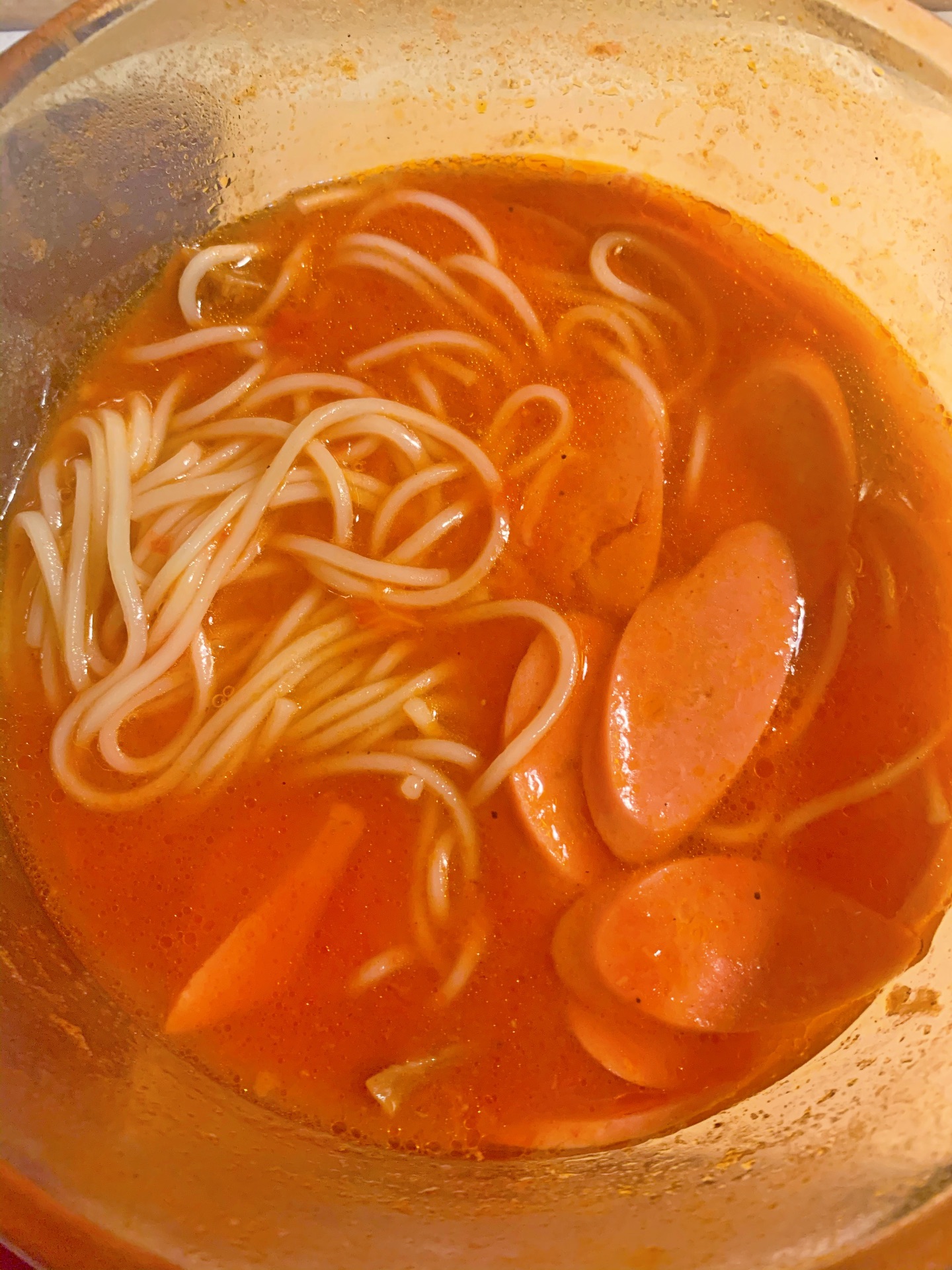 [fast lunch] Kwai tomato noodle soup.