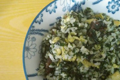 腊味蛤蝼蛋炒饭♡