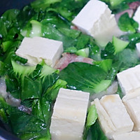 咸肉炖青菜豆腐的做法图解6