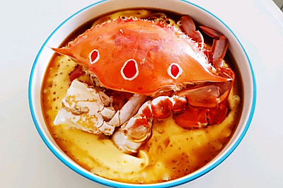 嫩滑蟹蒸蛋