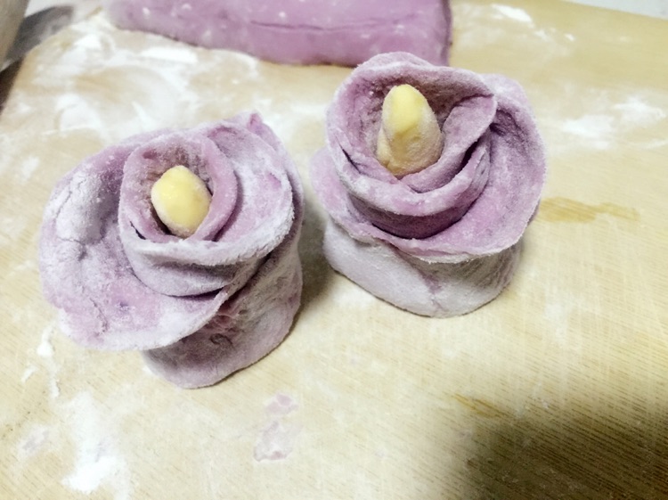 花开灿烂玫瑰花馒头的做法图解12