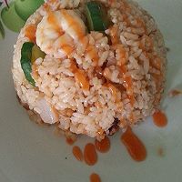 DIY核桃虾仁蛋炒饭的做法图解8