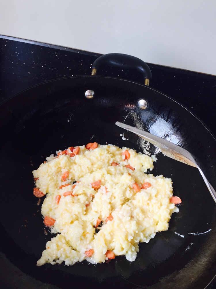 一人食---家常蛋炒饭的做法图解3