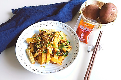 香辣炸土豆