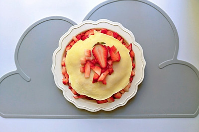 ☞草莓千层蛋糕☜无糖版生日蛋糕
