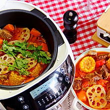 巨好喝的番茄牛腩汤和干锅花菜！