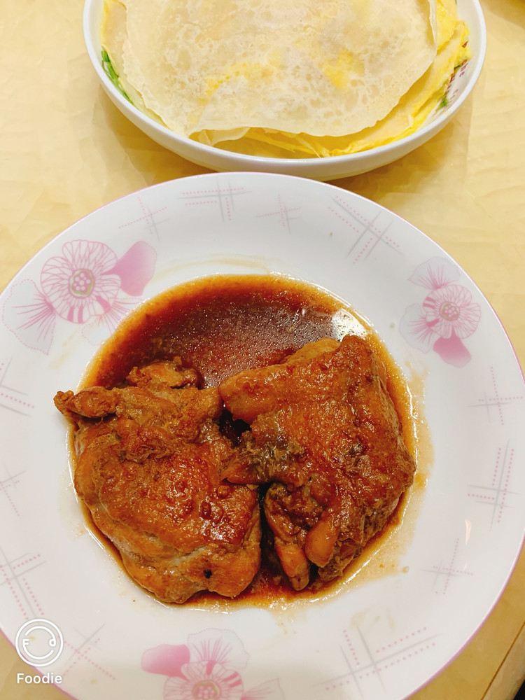 简易版照烧鸡腿：配个煎饼就是早餐的做法