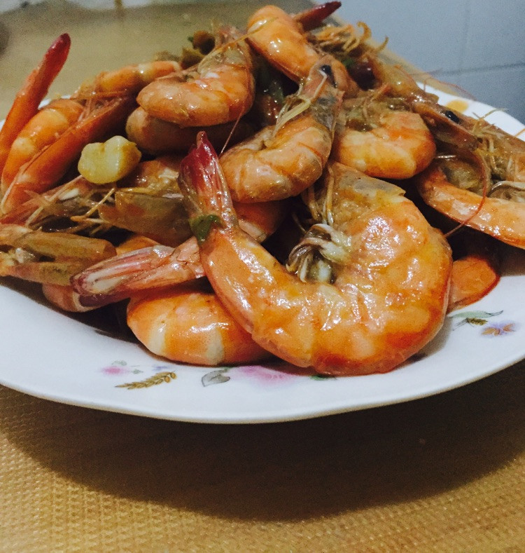 超简单烹大虾的做法