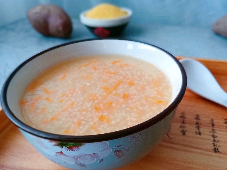 暖胃地瓜小米粥的做法