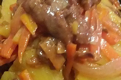 菠萝炒牛肉