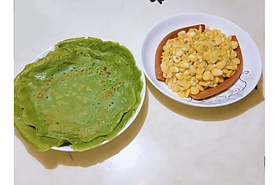青汁鸡蛋饼